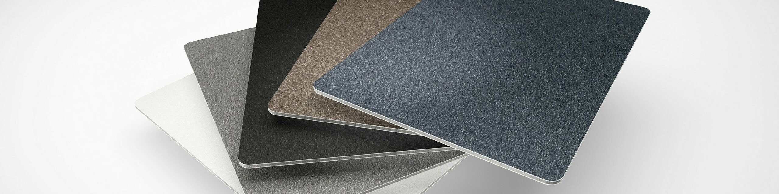 Our PREFABOND aluminium composite panels  are now available in five new P.10 colours.  View the different colour samples in a colour fan.