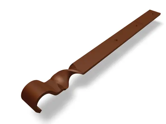 PREFA reinforcement hangers for aluminium gutters