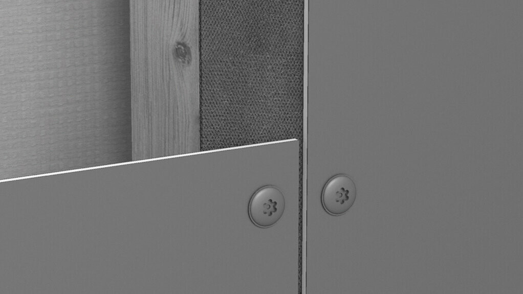 Installation options of PREFABOND aluminium composite panels - screwing
