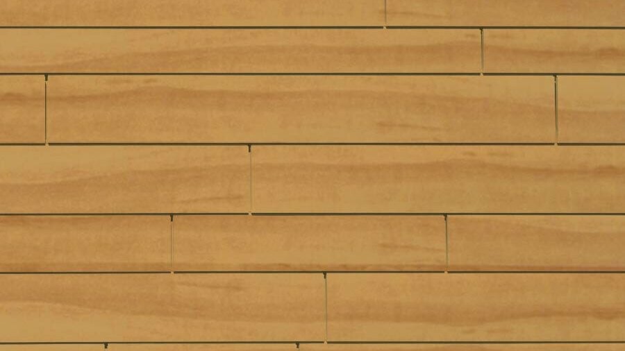 PREFA wall cladding with aluminium panels in natural oak wood look - natural oak wood sidings