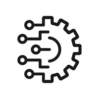 Gear wheel clip art that stands for technical development and innovation 