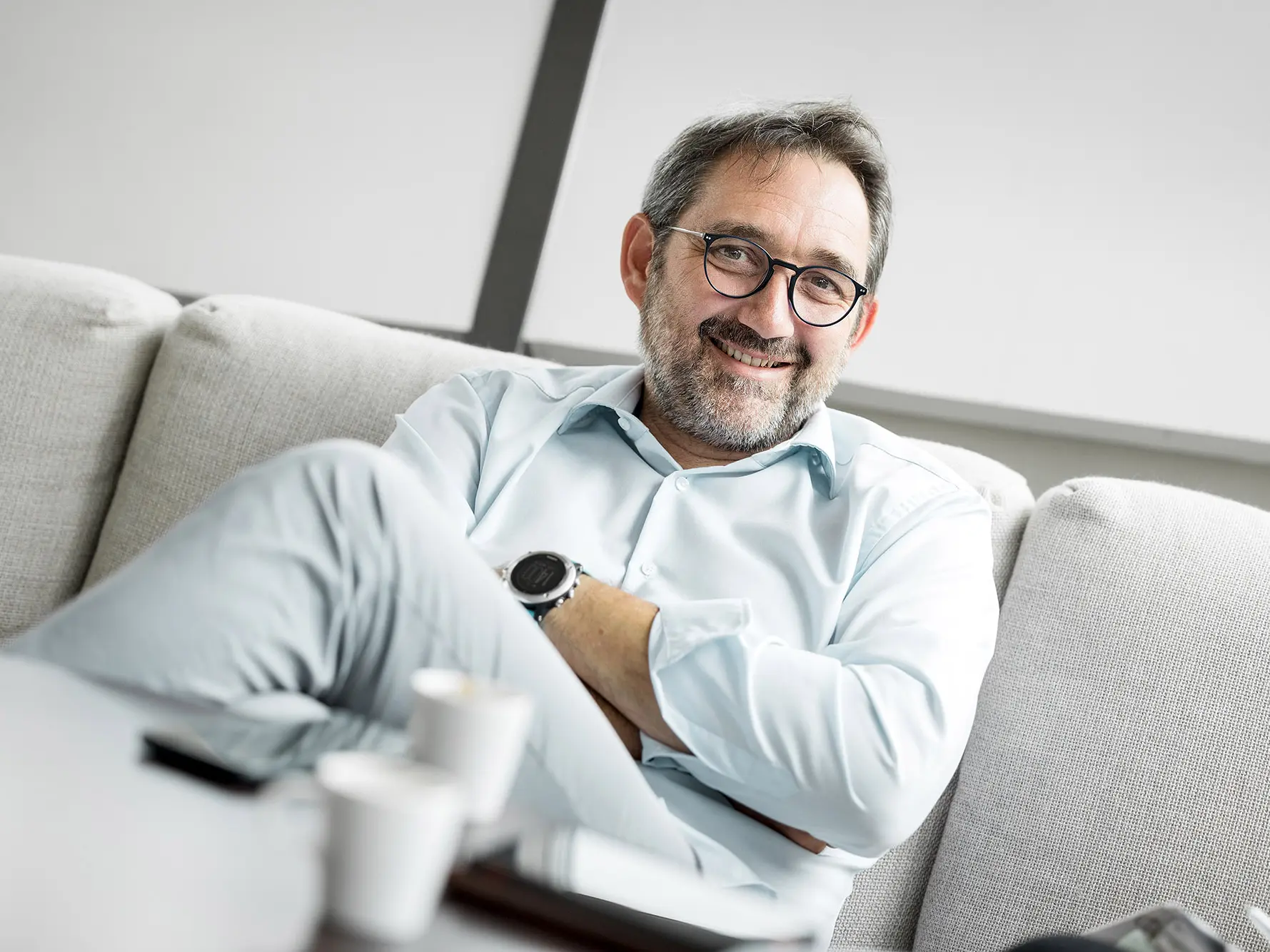 Portrait of the lead architect Martin Armingeat from the office 2AD Architecture from Vanves.