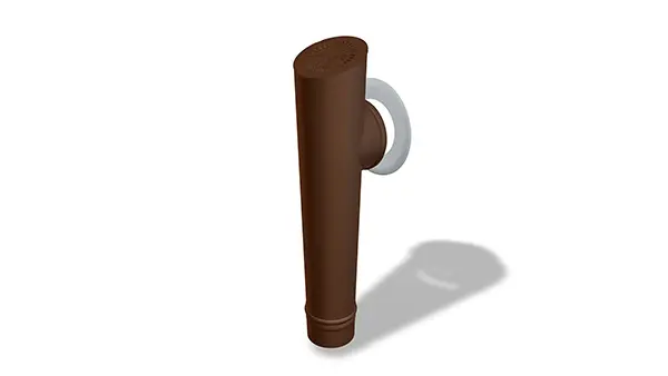 PREFA parapet outlet connector, round