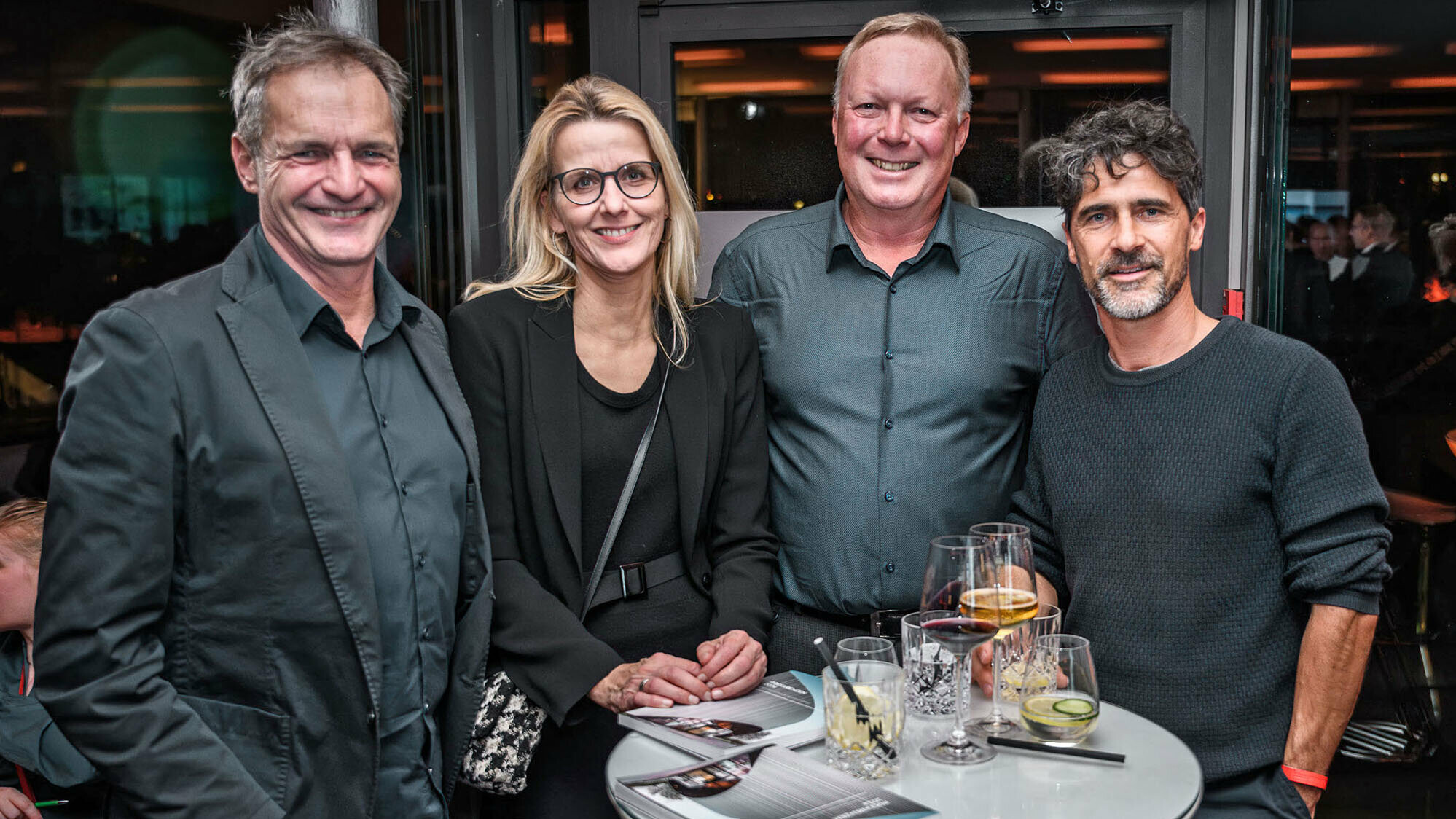  Architect Max Stoisser, Tanja Stoisser, PREFA object consultant Gerald Krebs and architect Markus Katzenberger.