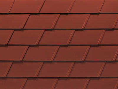 PREFA DS.19 shingle P.10 oxide red