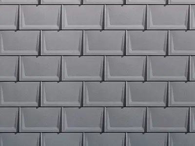 PREFA R.16 roof tiles in P.10 light grey